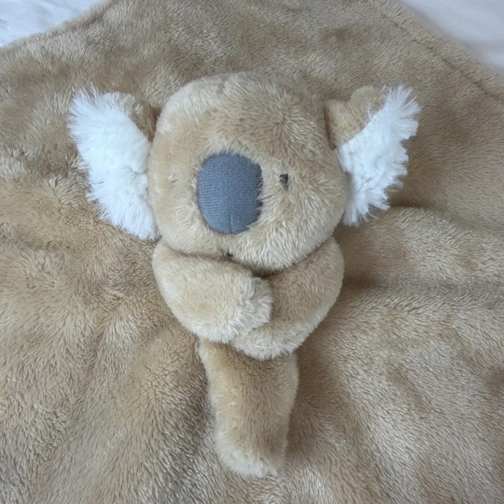 Child of‎ Mine Carters Brown Koala Bear Baby Lovey Security Blanket Satin 68159
